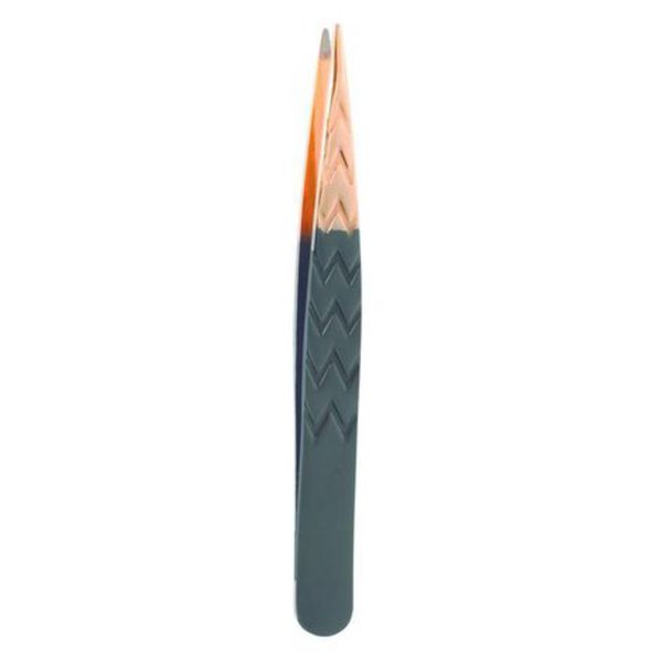 Belliz Pinça Black Silver Gold Ponta Fina