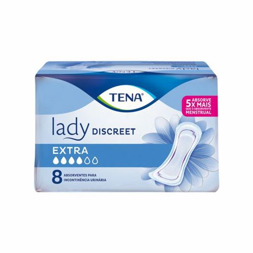 Absorvente Tena Lady Discreet Extra 8 Unidades Absorvente Tena Lady Discreet Extra 8 Unidades
