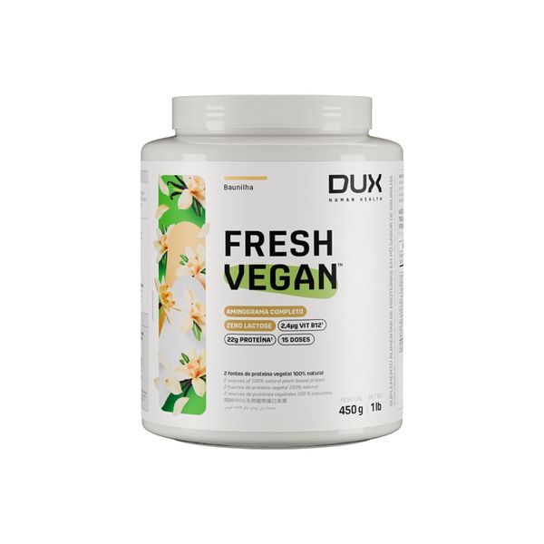 FRESHVEGAN BAUNILHA - POTE 450 g Sabor Baunilha 450g