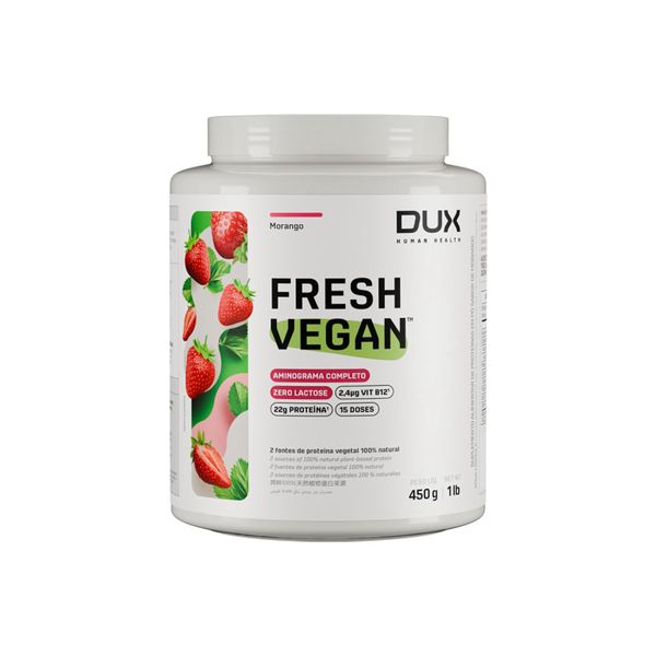 FRESHVEGAN MORANGO - POTE 450 g Sabor Morango 450g