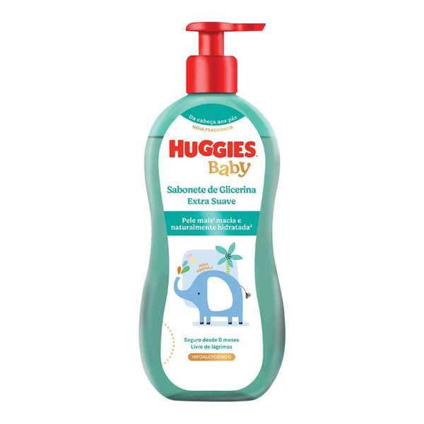 Sabonete Líquido Huggies Extra Suave para bebê 200ml