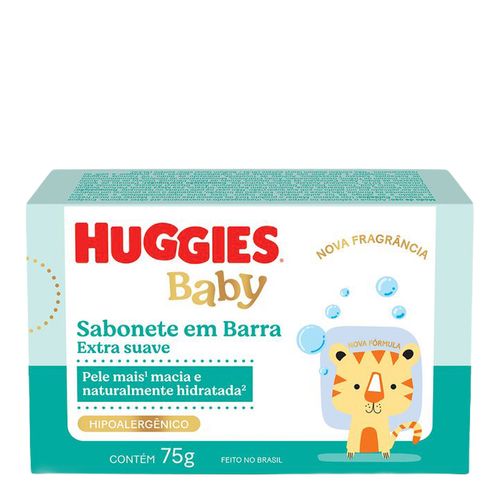 Sabonete Em Barra Huggies Extra Suave Para Bebê 75G