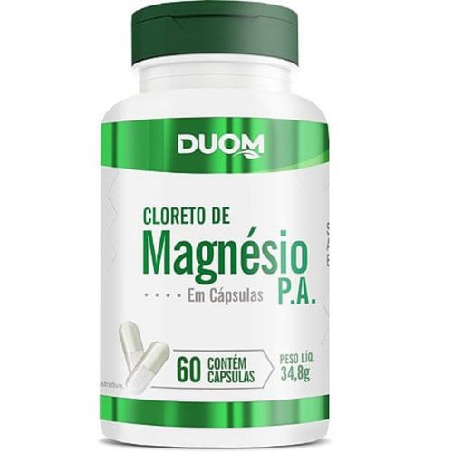 Cloreto de Magnésio P.A C/60 Cápsulas - Duom