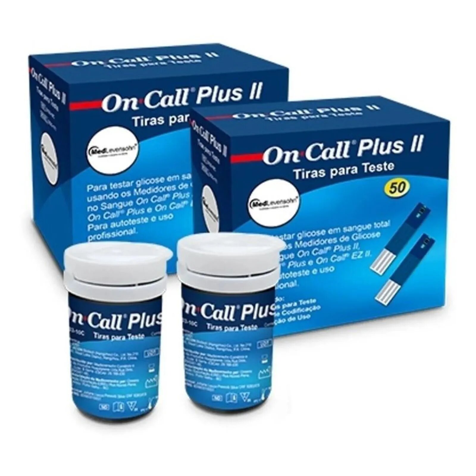 100 Tiras de Glicose On Call Plus II