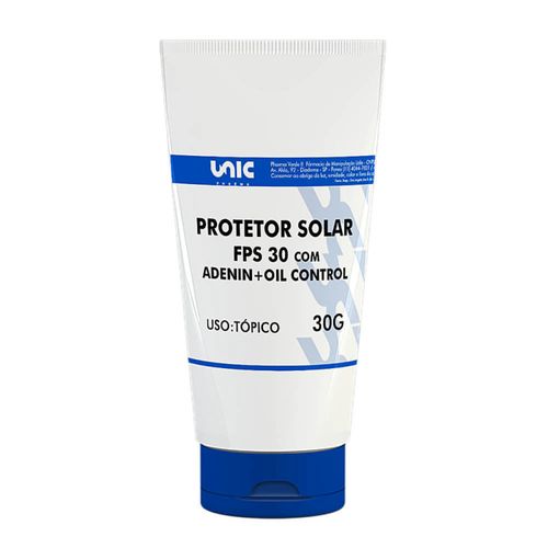 Protetor solar FPS 30 com Adenin 0,1%+ Skin Oil Control 3% 30g
