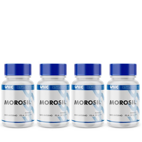 Kit 4 frascos de Morosil 500mg 30 caps