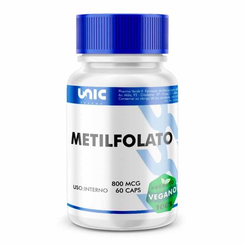 Metilfolato 800mcg 60 Cápsulas Vegan