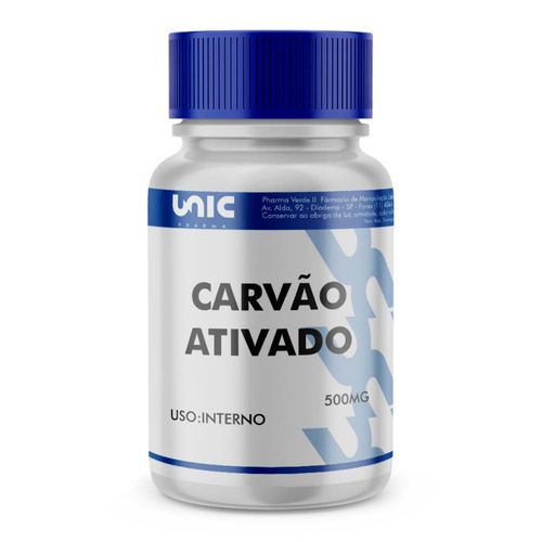 Carvão Vegetal Ativado 500Mg - 60 Doses