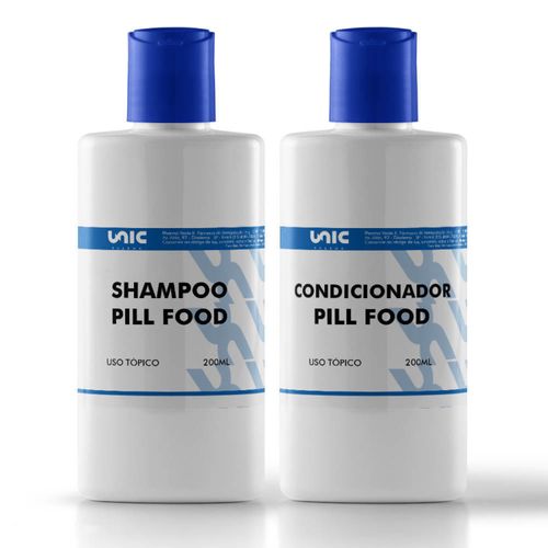 Kit Shampoo + Condicionador Pill Food - 200Ml (Cada) Kit Shampoo + Condicionador Pill Food - 200Ml (Cada)