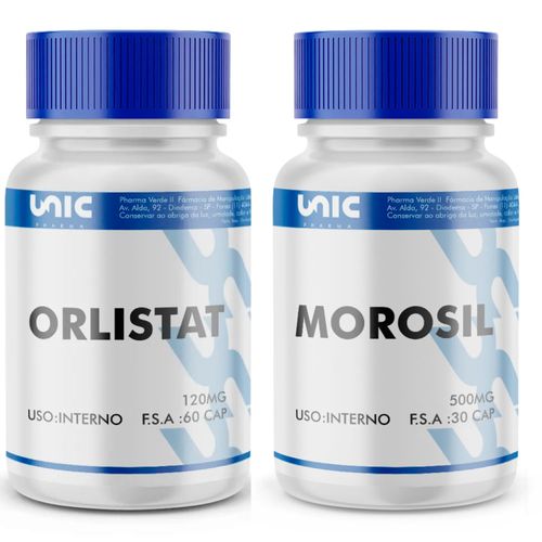 Kit Orlistat 120Mg 60 Caps + Morosil 500Mg 30 Caps