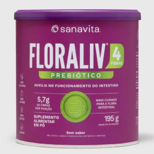 Floraliv Prebiotico Sem Sabor Sanavita 195g