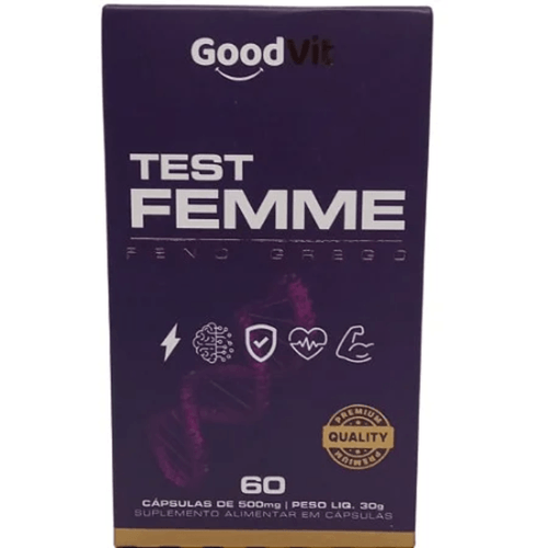 Teste Femme Feno Grego C/60 Cápsulas - Good Vit Teste Femme Feno Grego C/60 Cápsulas - Good Vit