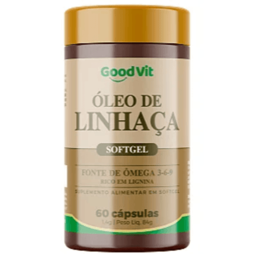 Óleo de Linhaça Softgel C/60 Cápsulas - Good Vit Óleo de Linhaça Softgel C/60 Cápsulas - Good Vit