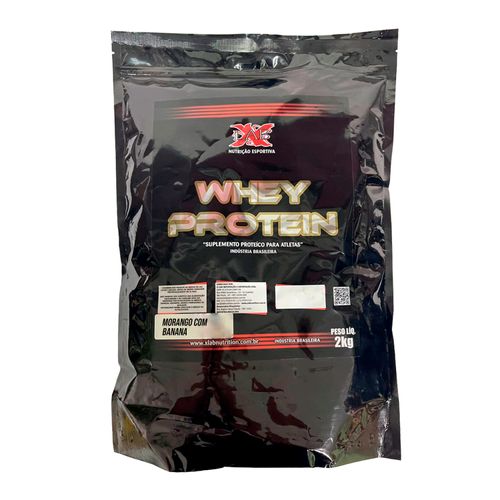 Whey Protein Concentrado 2kg Sabor Morango com Banana X-Lab Nutrition