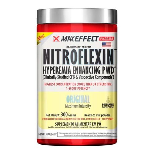 Pré-Treino Nitroflexin 300g Abacaxi MaxEffect Pharma Pré-Treino Nitroflexin 300g Abacaxi MaxEffect Pharma