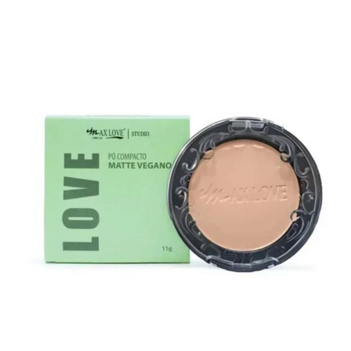 Pó Compacto Matte Vegano Cor: 43 Max Love Pó Compacto Matte Vegano Cor: 43 Max Love