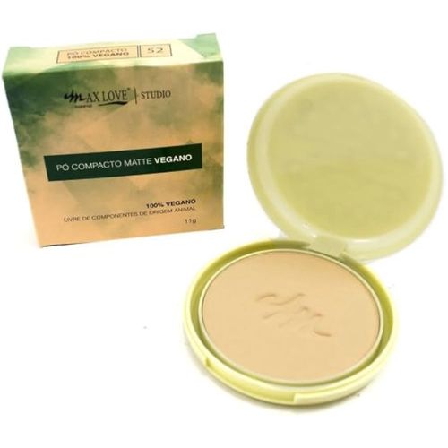 Pó Compacto Matte Vegano Cor: 52 Max Love Pó Compacto Matte Vegano Cor: 52 Max Love