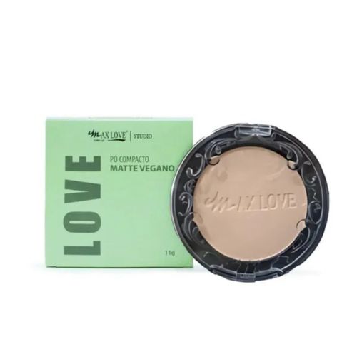Pó Compacto Matte Vegano Cor: 45 Max Love Pó Compacto Matte Vegano Cor: 45 Max Love