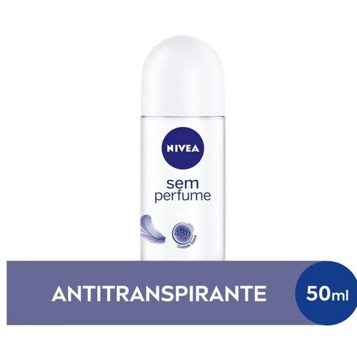 Kit com 3 Unidades de Nivea Desodorante Roll On Sensitive Sem Perfume 50ml
