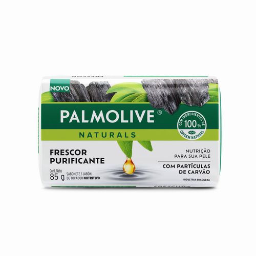 Kit com 3 Unidades de Sabonete Naturals Sensação Purificante Carvão Palmolive 85g