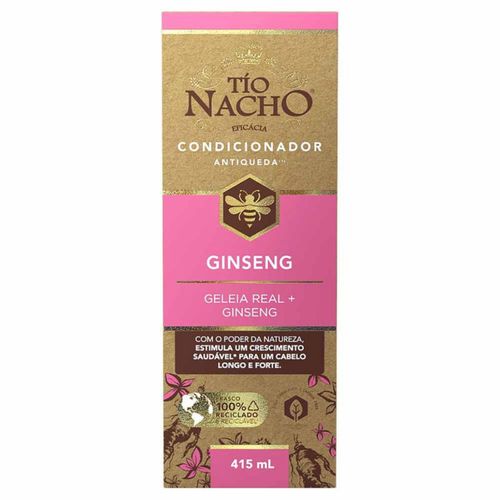 Kit com 3 Unidades de Tio Nacho Condicionador Antiqueda Ginseng 415ml Kit com 3 Unidades de Tio Nacho Condicionador Antiqueda Ginseng 415ml
