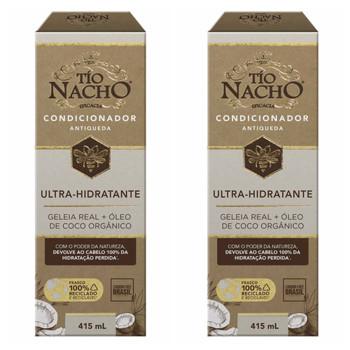 Kit com 2 Unidades de Tio Nacho Condicionador Ultra-Hidratante 415ml Kit com 2 Unidades de Tio Nacho Condicionador Ultra-Hidratante 415ml