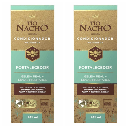 Kit com 2 Unidades de Tio Nacho Condicionador 415ml Fortalecedor Kit com 2 Unidades de Tio Nacho Condicionador 415ml Fortalecedor