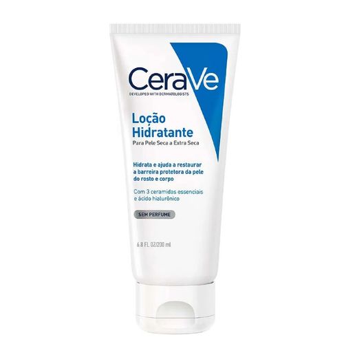 Kit com 3 Unidades de Cerave Loção Hidratande Pele Seca/Extra seca 200ml  - Hidratante para o Corpo Dermocosmético