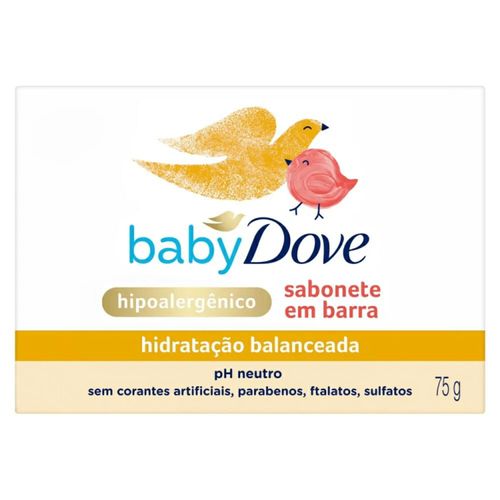 Kit com 2 Unidades de Sabonete Dove Baby Hid Balanceada 75G 1 Unidade