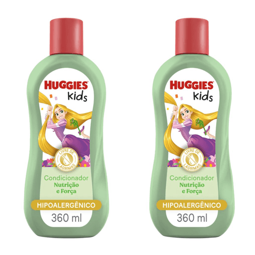 Kit com 2 Unidades de Huggies Condicionador Kids Nutrição e Força 360ml