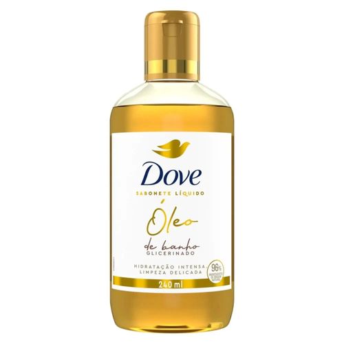 Kit com 2 Unidades de Dove Sabonete Líquido Óleo De Banho Glicerinado 240ml