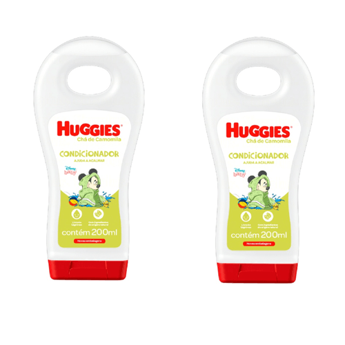 Kit com 2 Unidades de Condicionador Infantil Huggies Chá de Camomila 200ml