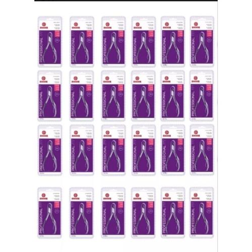 Kit Alicate Cutícula Com 24 Peças 777 Aço Inox