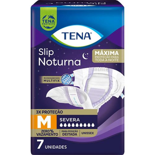 Fralda Adulto Tena Slip Noturna M 7 Unidades Fralda Adulto Tena Slip Noturna M 7 Unidades