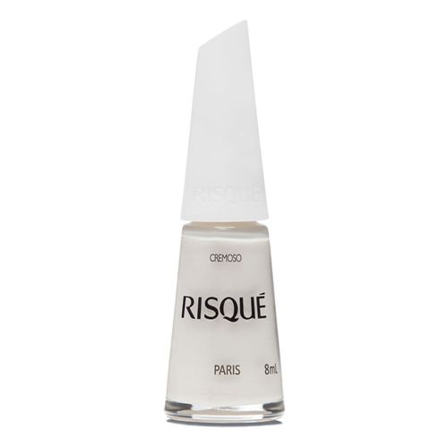 Esmalte Risqué Branco Cremoso Paris