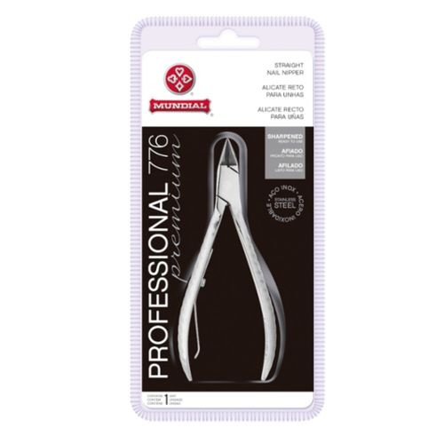 Alicate De unha Mundial Profissonal Inox Lãmina Reta 776 Alicate De unha Mundial Profissonal Inox Lãmina Reta 776