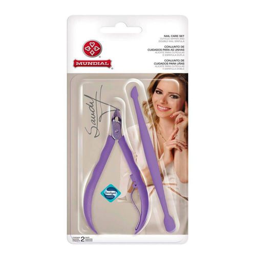 Alicate Para Cutículas Mundial Sandy Espátula Dupla 756 (Cores Sortidas) Alicate Para Cutículas Mundial Sandy Espátula Dupla 756 (Cores Sortidas)