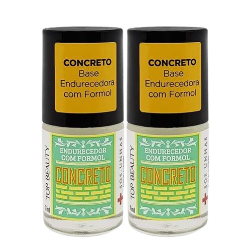 Kit c/2 Unidades de Esmalte para Unha top Beauty 7ml SOS Unhas Concreto Kit c/2 Unidades de Esmalte para Unha top Beauty 7ml SOS Unhas Concreto
