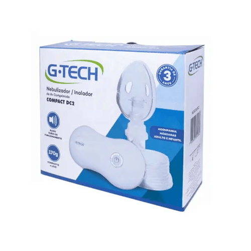 Nebulizador e Inalador de Ar Comprimido G Tech Mod Compact DC2 Nebulizador e Inalador de Ar Comprimido G Tech Mod Compact DC2