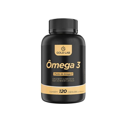 Ômega 3 com 120 Cápsulas Gold Lab Ômega 3 com 120 Cápsulas Gold Lab