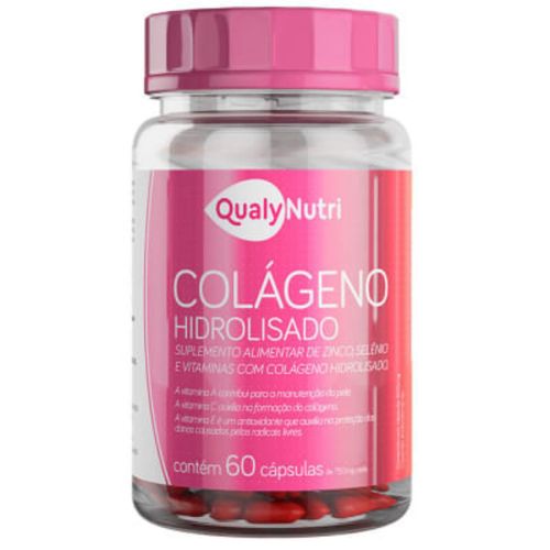 Colágeno Hidrolisado C/60 Cápsulas - Qualy Nutri Colágeno Hidrolisado C/60 Cápsulas - Qualy Nutri