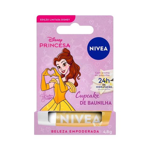 Hidratante Labial Nivea Cupcake de Baunilha Bela Disney Princesa Hidratante Labial Nivea Cupcake de Baunilha Bela Disney Princesa