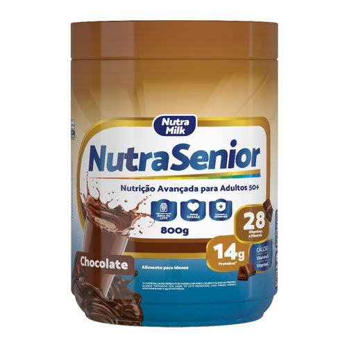 Suplemento 800g Nutra Senior 28 Vitaminas E Minerais Chocolate Suplemento 800g Nutra Senior 28 Vitaminas E Minerais Chocolate