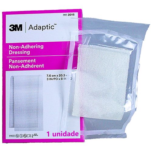 Curativo Adaptic não aderente 7.6x20.3cm ref 2015 - unidade Curativo Adaptic não aderente 7.6x20.3cm ref 2015 - unidade