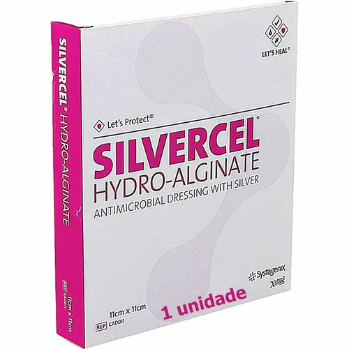 Curativo Silvercel Hidroalginato com Prata 11x11cm - unidade