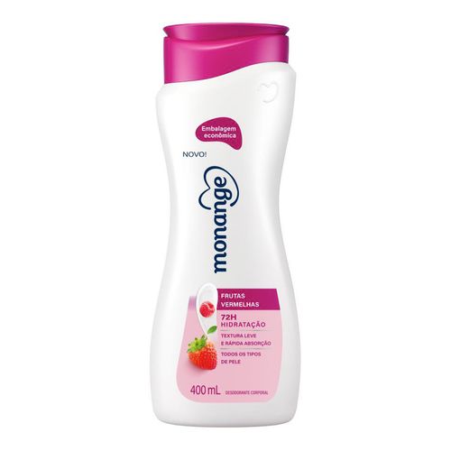 Hidratante Corporal Monange Frutas Vermelhas Hidratação Nutritiva 400Ml
