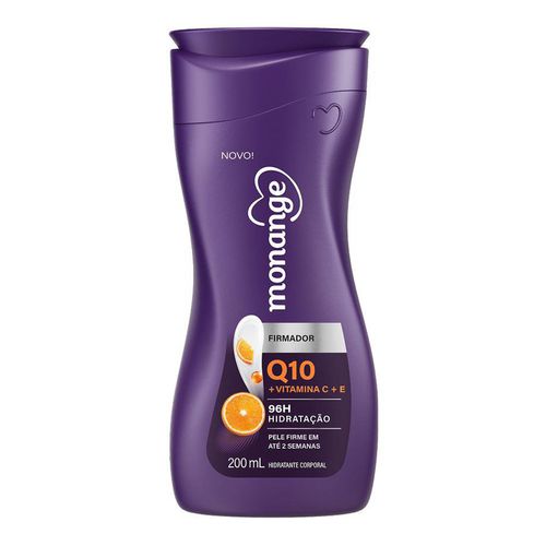 Hidratante Corporal Monange Firmador Q10 Vitamina C + E Pele Extrasseca 200Ml