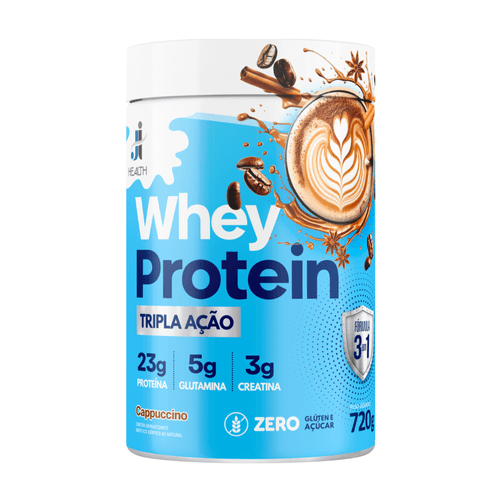 Health Whey Tripla ação 720g sabor Cappuccino Health Whey Tripla ação 720g sabor Cappuccino