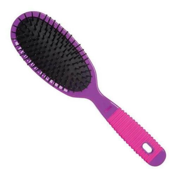 Escova Oval Ricca Gde Pink & Purple
