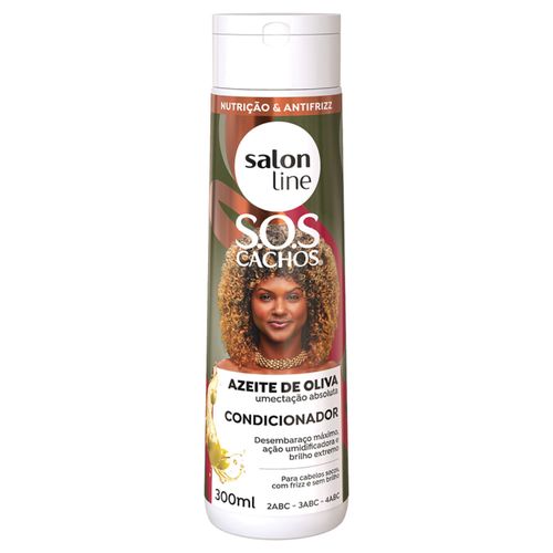 Condicionador SOS Cachos Azeite de Oliva Cachos Comportados Salon Line 300ml